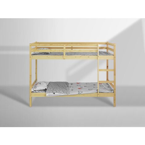 Mecor Bunk Bed, Frame Only - Natural 3FT Single
