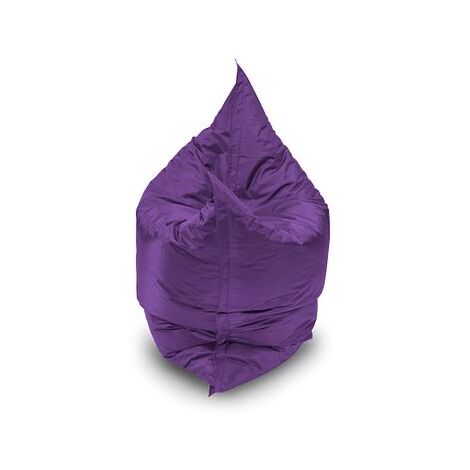 Jumbo Bean Bag Chair/Lounger Outdoor & Indoor (Water and Weather Resistant) with Foam Flakes Filling - Purple