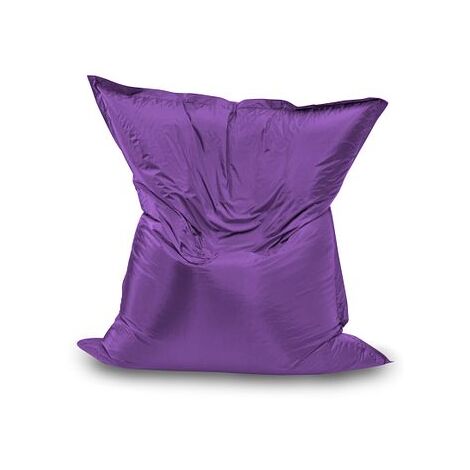 Jumbo Bean Bag Chair/Lounger Outdoor & Indoor (Water and Weather Resistant) with Foam Flakes Filling - Purple