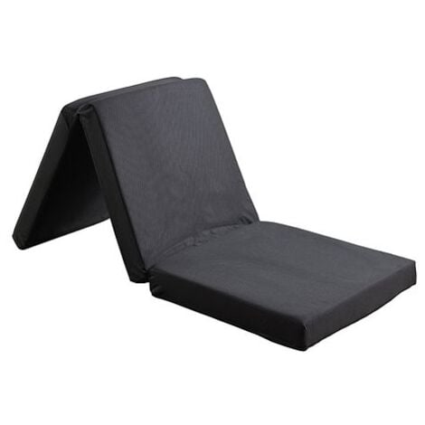 Badenia Guest Folding Mattress 3pcs Folding Day Bed/Futon Mattress - Black