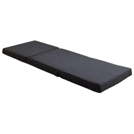 Badenia Guest Folding Mattress 3pcs Folding Day Bed/Futon Mattress - Black