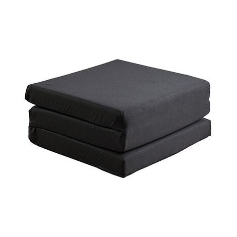 Badenia Guest Folding Mattress 3pcs Folding Day Bed/Futon Mattress - Black