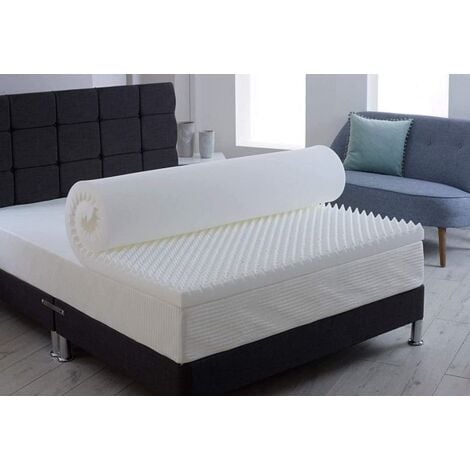 Visco Memory Reflex Egg Shell Mattress Topper, Orthopaedic, Support, Plain Relief, Cover Included- 2FT6 Small Single