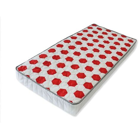 Visco Therapy Kids Soccer Value Sprung Reflex Foam Mattress - 3FT Red