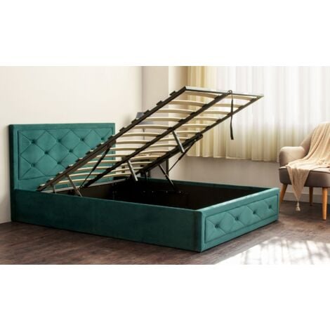 King gas store lift storage bed