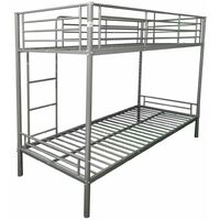 Lynton Single 3FT Metal Bunk Bed - Can split into 2 3FT Beds - FRAME ONLY