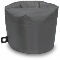 New Chino Bean Bag, Water and Weather Resistant, Suitable for Outdoor and Indoor Use - Dark Grey 