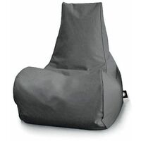 New Gamer Chair, Designer Recliner Gaming Bean Bag, Indoor & Outdoor Beanbag Chair (Water Resistant) - Dark Grey