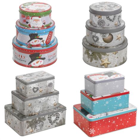 tin boxes christmas