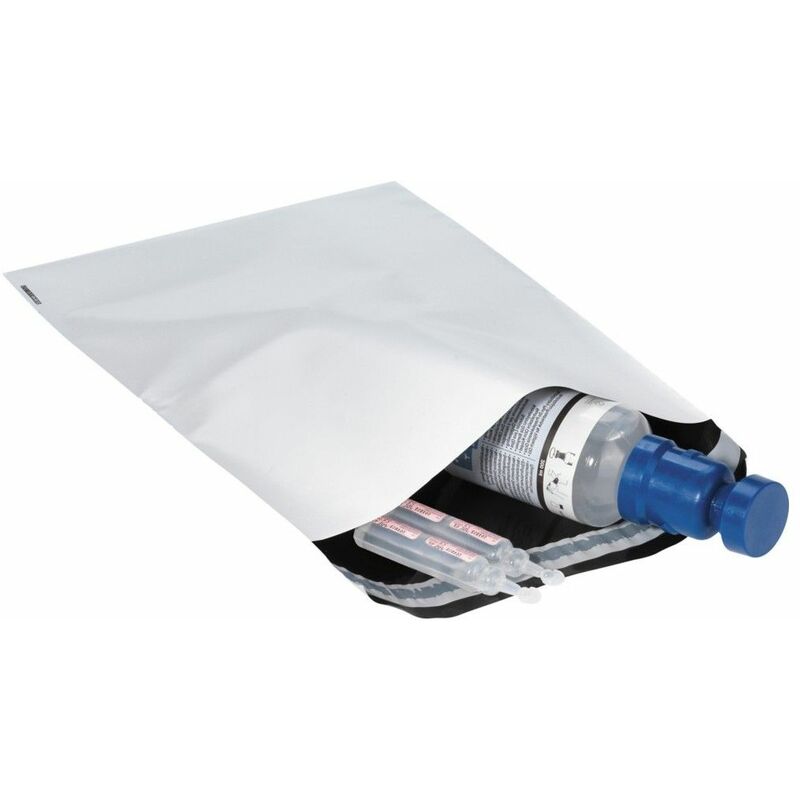 Enveloppes plastiques opaque indéchirable inviolable blanche