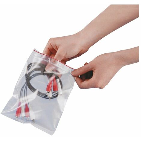 Petit sachet zip en plastique recyclé - 40x60 mm (Colis de 1000)