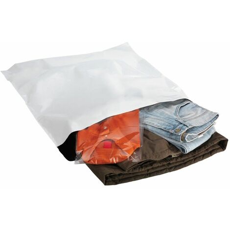 Enveloppe Plastique Expédition 60µ Lot de 10 à 1000 - Plusieurs Tailles  Disponibles - Pochette Envoie Colis Opaque Blanc - Emballage Vetement –  Sachet
