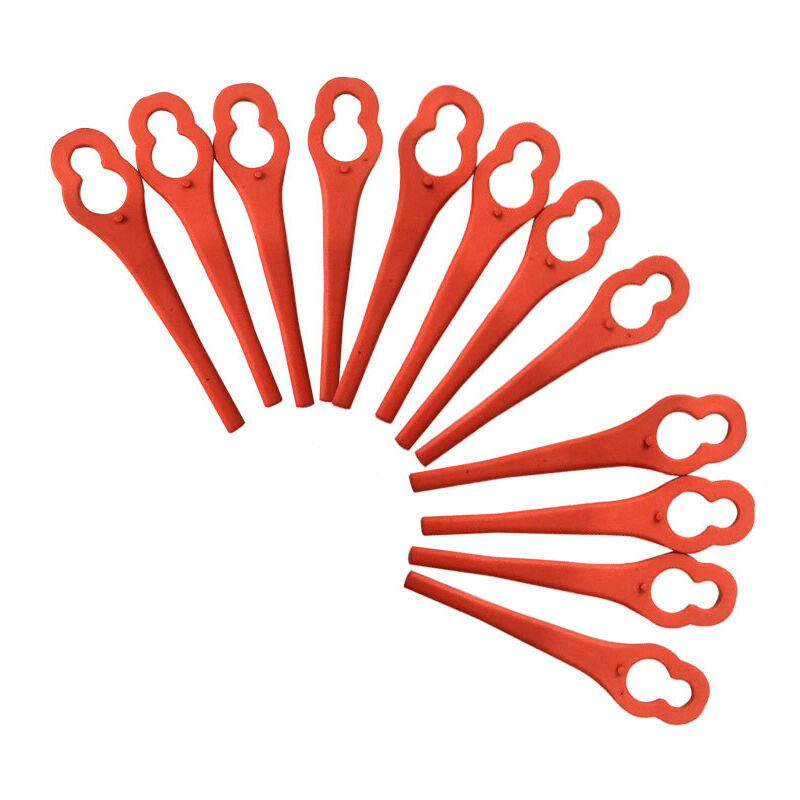 Lot de 100 Lames de Coupe en Plastique de Remplacement pour Florabest FRTA 20 A1 avec 1 Vaporisateur 18B2 18B3 Lames pour Coupe Bordure Florabest de LIDL Gros Trou 10mm Petit Trou 5mm 