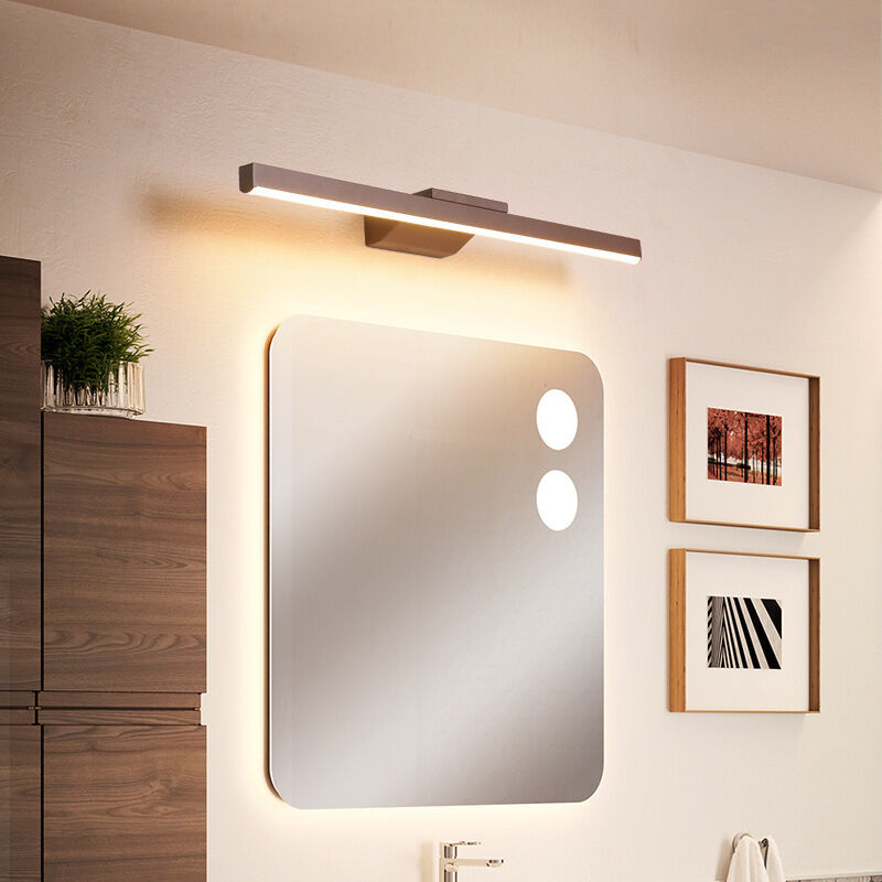 Lumière de Surface Lumière de Serrage Blanc Neutre 4000K SEBSON® LED Lampe Miroir Salle de Bain 40cm 8W 600lm 400x128x40mm Applique Mural IP44 