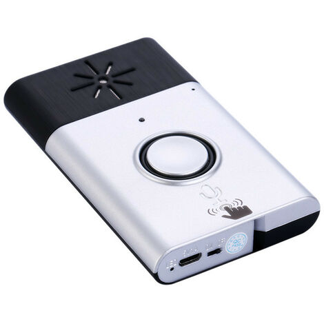 mini-voix portative à double sens 2,4 GHz avec haut-parleur de microphone haute sensibilité intégré système dinterphone de sonnette sans fil Sonnette de porte 