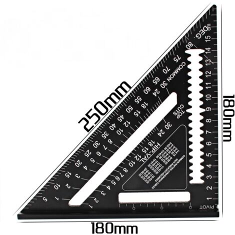 Large application Angle Ruler Combinaison Angle Ruler pour charpentier outils 