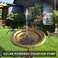 Fontaine solaire, pompe solaire de bassin Pompe à eau extérieure Pompe solaire avec fontaine de panneau solaire monocristallin
