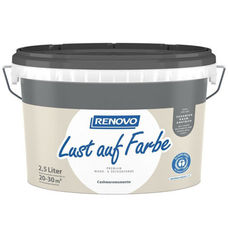 Renovo Wand-und Deckenfarbe Lust auf Farbe matt 2,5 Ltr. Cashmeremomente
