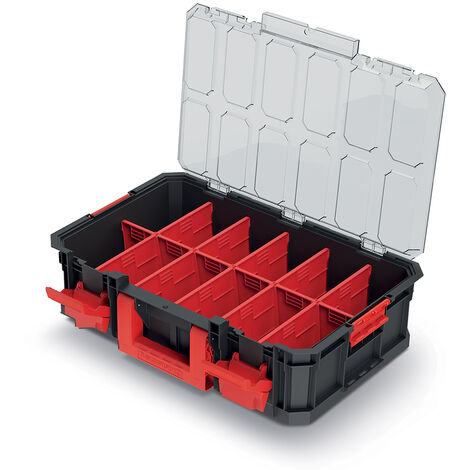 Kistenberg Organizer Sortimentsbox Werkzeugkiste Kleinteilebox mit Trennwänden, Version: KMS553515S, 517 x 331 x 134