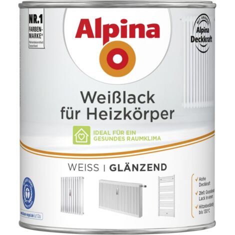 Alpina Weisslack für Heizkörper glänzend 750ml (1/3)