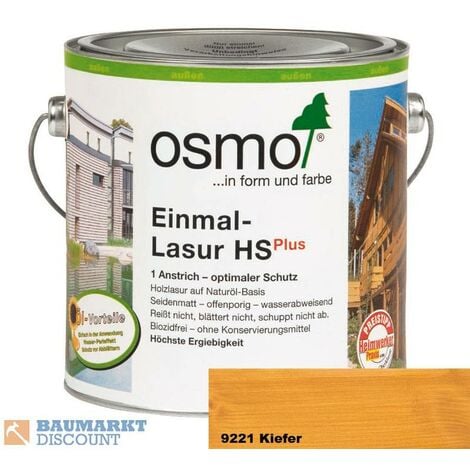 Osmo Einmal-Lasur HS plus 2,5 ltr. 9221 Kiefer - size please select - color Kiefer - Kiefer