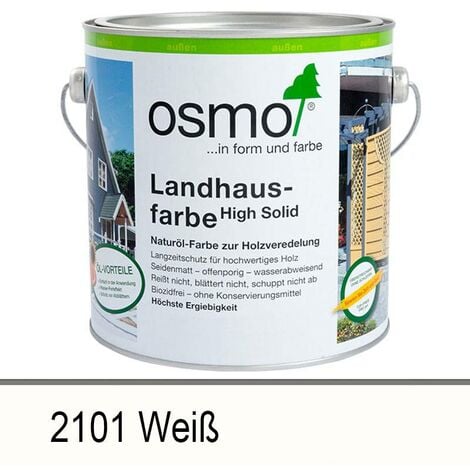 Osmo Landhausfarbe 2.5 Ltr Weiß - size please select - color Weiß - Weiß