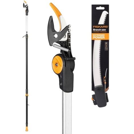 Fiskars Schneidgiraffe UPX86 + Adapter Baumsäge