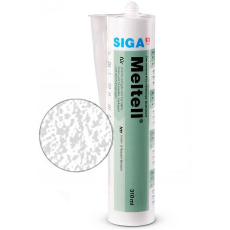 Siga Meltell 311 white (strukturiert) Hochleistungs-Dichtstoff 310 ml Kartusche (1/4)