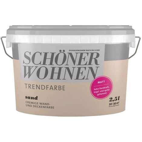 SW Trend Wandfarbe matt 2,5L sand 8514