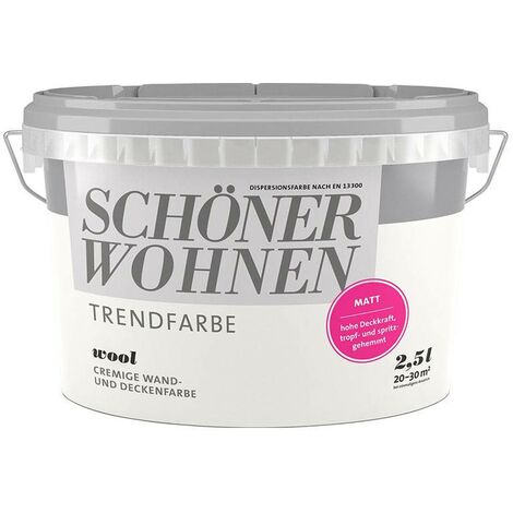 SW Trend Wandfarbe matt 2,5L Wool 9517