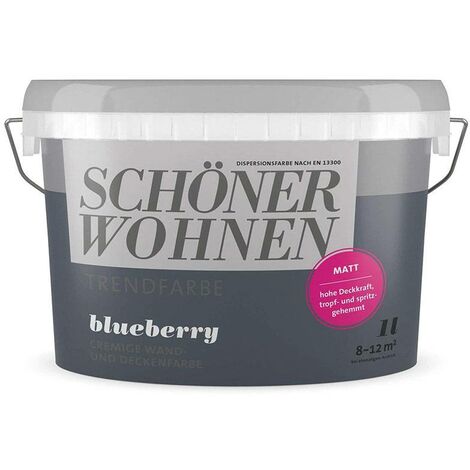 SW Trend Wandfarbe matt 1,0L blueberry 7504