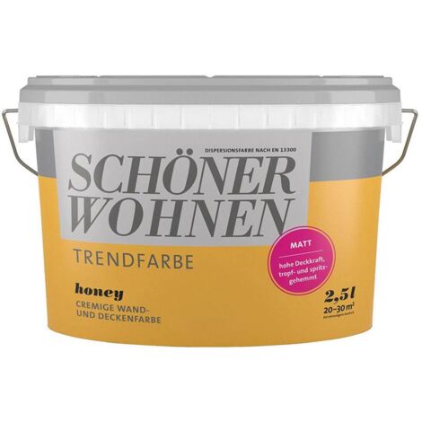 SW Trend Wandfarbe matt 2,5L honey 1519