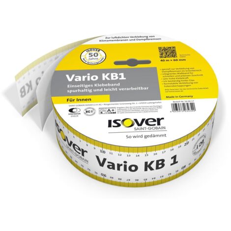 Isover Klebeband Vario KB1 60 mm x 40 m für Überlappungen