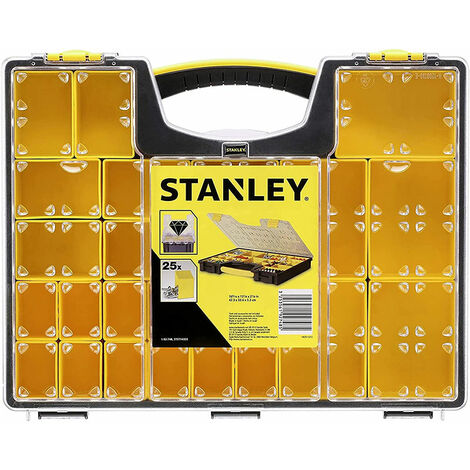 STANLEY Aufbewahrungsbox mit 25 Fächern- 42,2 x 5,2 x 33,4 cm - 1-92-748
