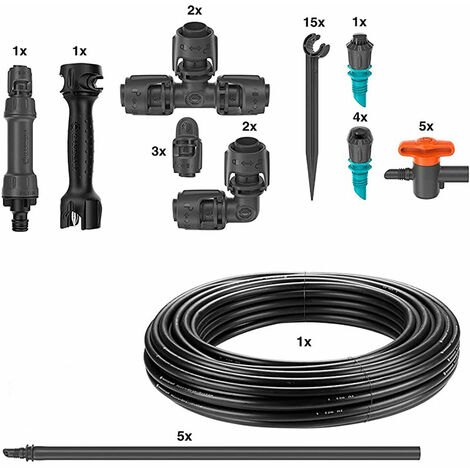 Gardena Micro-Drip-SystemTropfbewsserung Set Gemse-/Blumenbeet fr 60 m