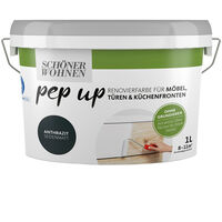 Schöner Wohnen FarbePep Up für Möbel, Türen + Küchen 1,0 Ltr. anthrazit