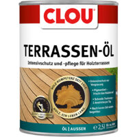 Clou Terrassenöl 2,5 Ltr. Palisander Intensivschutz für Holzterrassen