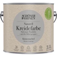 Schöner Wohnen Naturell Kreidefarbe 2,5 Ltr. Küstennebel weiches Graubeige