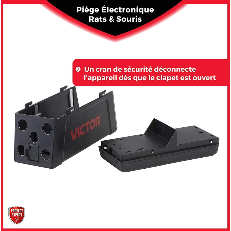 PROTECT EXPERT RASOUTRAP Piège À Rat Electronique Rapide, Précis et Facile  à Utiliser Aucun Contact Avec