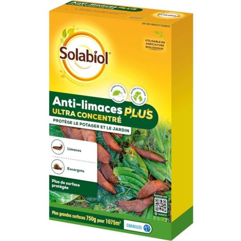 SOLABIOL Anti-Limaces & Escargots Ultra Concentrés - 750g - Résistant À La Pluie - Grande Surface de Traitement SOLIMAPLUS750 (1/5)