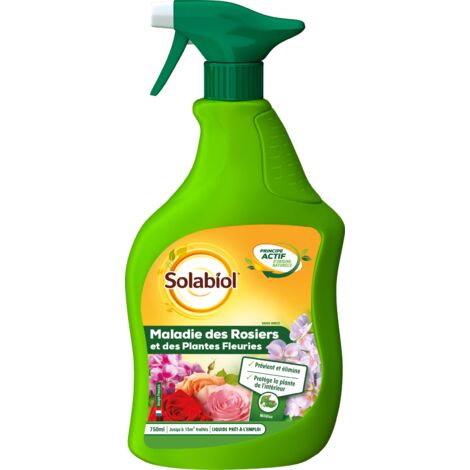SOLABIOL Maladie Des Rosiers & Plantes Fleuries - Prêt A L'emploi - 750ml SOMALPAL750