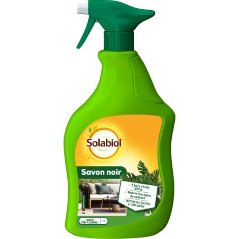 SOLABIOL Savon Noir - Prêt-à-l'emploi - 100% Origine Végétale - 1L - A Base D’Huile D’Olive - Nettoie Tous Types De Surface - Nettoie Les Feuilles & Fait Briller - SOSAVPAL1N (1/2)