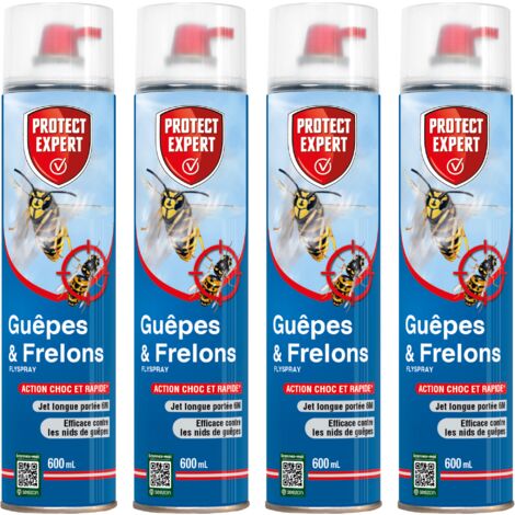 Poudre Guepe Aérosol Anti-Guêpes Et Frelons Protect Expert - Jet Longue Portée 3m - 600ml - Action Foudroyante Bombe Guepes Et Frelons Exterieur Poudre Guepe Aérosol Anti-Guêpes Et Frelons Protect Expert - Jet Longue Portée 3m - 600ml - Action Foudroyante Bombe Guepes Et Frelons Exterieur