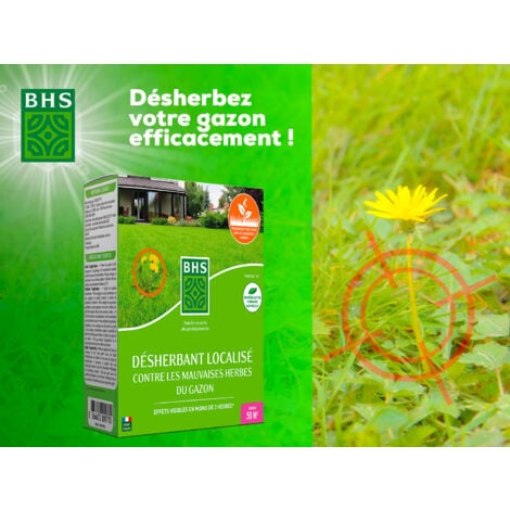 PROTECT EXPERT Désherbant Concentré Localisé Contre Les Mauvaises Herbes Du Gazon - 112,5ml - Soit 50 m² - Non Sélectif - Bidon Doseur DG100
