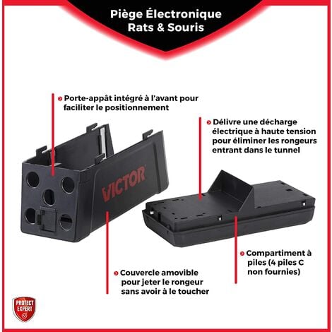 PROTECT EXPERT RASOUTRAP Piège À Rat Electronique Rapide, Précis