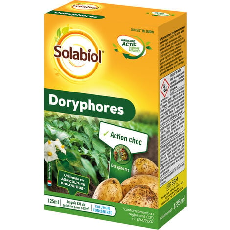 SOLABIOL SODORY125  Anti Doryphores  125ml  Concentré  Surface Traitée 833m²  Bidon Auto-Doseur  Action Choc  Utilisable en Agriculture Biologique
