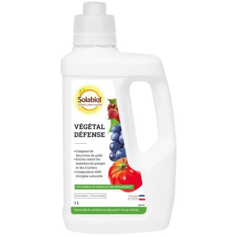 SOLABIOL SOPREL1 - Décoction de Prêles - Végétal Défense - Etui 1L - Contre Cloque du pêcher Tavelure Pourriture grise Mildou & Oïdium