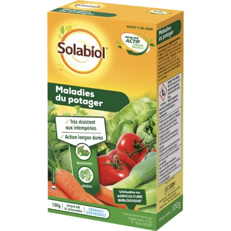 SOLABIOL SOMAP100 - Maladie du Potager - 100g - Lutte contre Mildou, Bactériose