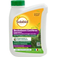 SOLABIOL Engrais Conifères - Cyprevert Revitalisant - 750ml - Jusqu'à 250m² - Stimule La Croissance - Favorise Le Reverdissement - Efficace Sur Conifères & Arbustes SOCYP750S