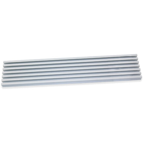 Emuca Rejilla de ventilación para horno, módulo 600mm, Plástico y Aluminio, Anodizado mate